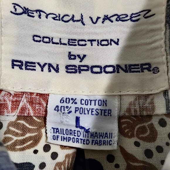 Reyn Spooner Dietrich Varez Mens Size L Sea Life Reverse Print 1/4 Popover Shirt - Picture 8 of 9